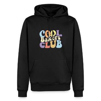 Cool Bakers Club Baking Team Pastry Chef Baker - Männer Premium Bio Hoodie - Schwarz - Vorne - Nico (187cm)
