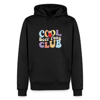 Cool Beer Pong Club Get Drunk Drinking Party - Männer Premium Bio Hoodie - Schwarz - Vorne - Nico (187cm)