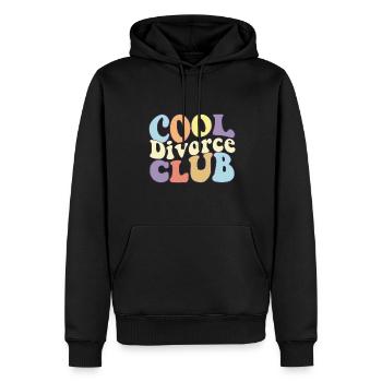Cool Divorce Club Divorce Party Squad Divorcé - Sweat à capuche Premium bio Homme - noir - Devant - Nico (187cm)
