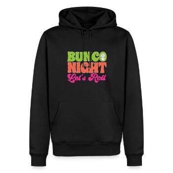 Bunco Dice Game - Men’s Premium Organic Hoodie - black - Front - Nico (187cm)