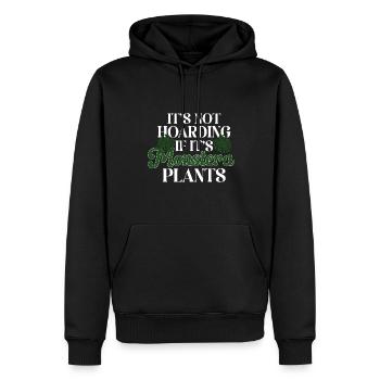 Monstera Deliciosa Albo Plante d’intérieur botanique - Sweat à capuche Premium bio Homme - noir - Devant - Nico (187cm)