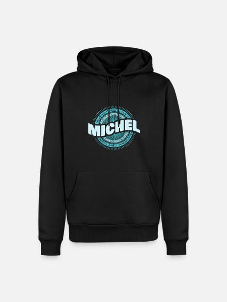 Michel - Men’s Premium Organic Hoodie - black
