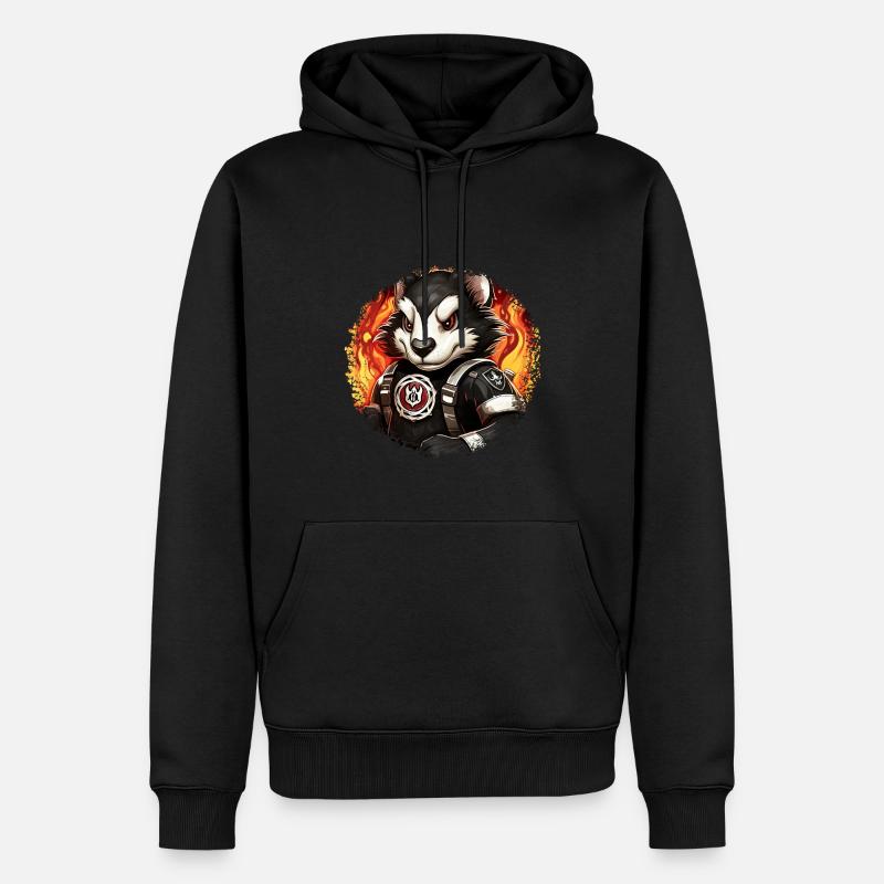 Pompiers Skunk - Sweat à capuche Premium bio Homme - noir