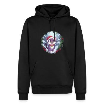 Cat Christmas - Men’s Premium Organic Hoodie - black - Front - Nico (187cm)