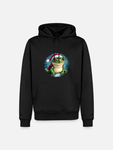 Frogs Christmas - Men’s Premium Organic Hoodie - black