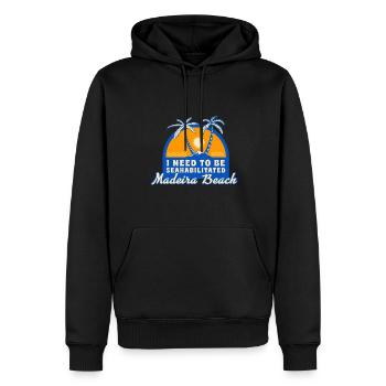 I Need To Be Seahabilitated Madeira Beach Summer - Männer Premium Bio Hoodie - Schwarz - Vorne - Nico (187cm)