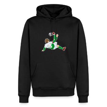 Équipe du Pays de Galles de football I Pays de Galles de football - Sweat à capuche Premium bio Homme - noir - Devant - Nico (187cm)
