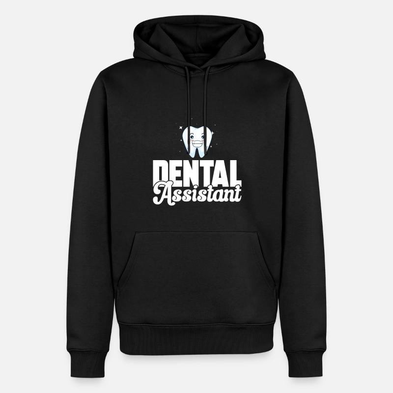 Assistante dentaire Assistante dentaire - Sweat à capuche Premium bio Homme - noir