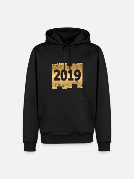 en 2019 - Sweat à capuche Premium bio Homme - noir