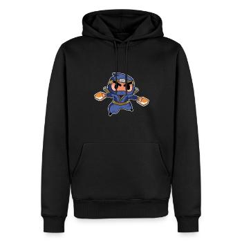 Smore Ninja Kids Cute Marshmallow Camper - Männer Premium Bio Hoodie - Schwarz - Vorne - Nico (187cm)