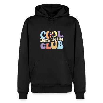Cool Dominicana Club Dominican Republic Pride - Männer Premium Bio Hoodie - Schwarz - Vorne - Nico (187cm)