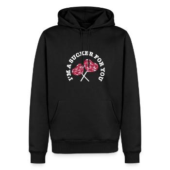 I'm A Sucker For You Funny Valentine's Pun - Männer Premium Bio Hoodie - Schwarz - Vorne - Nico (187cm)