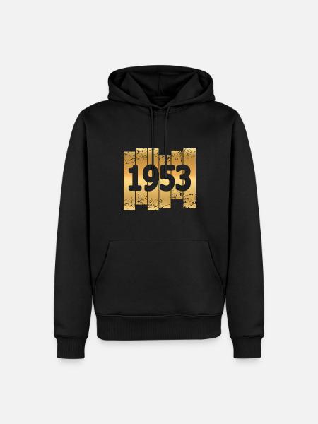 Gold Tone 1953 - Men’s Premium Organic Hoodie - black