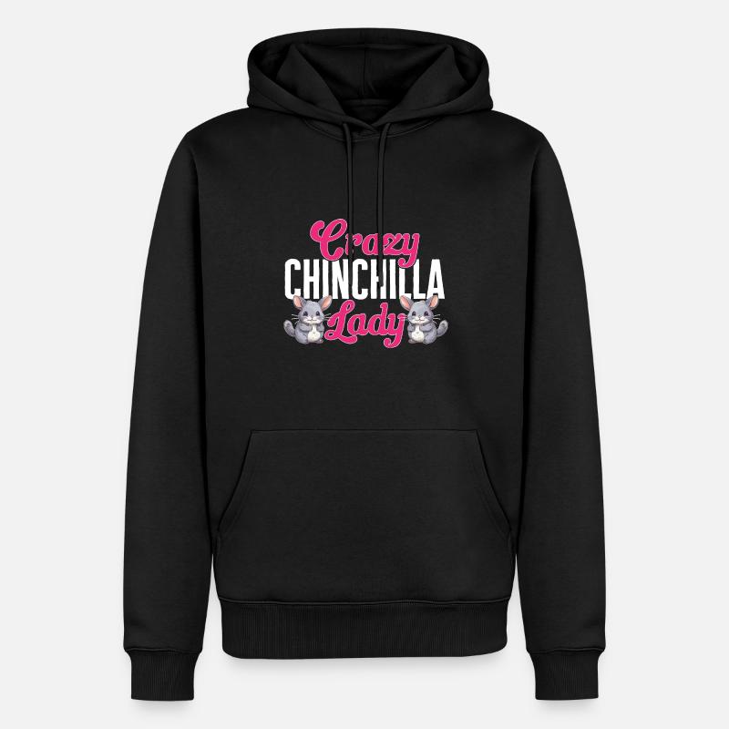 Chinchilla - Männer Premium Bio Hoodie - Schwarz