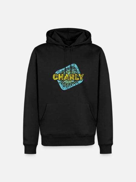 Temps libre Charly - Sweat à capuche Premium bio Homme - noir