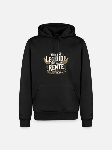Even a legend retires - Men’s Premium Organic Hoodie - black