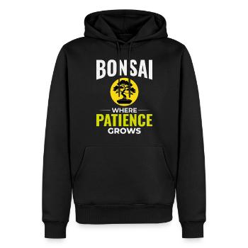 Japanischer Bonsai Gärtner Baum Sammler Gartenarbeit - Männer Premium Bio Hoodie - Schwarz - Vorne - Nico (187cm)