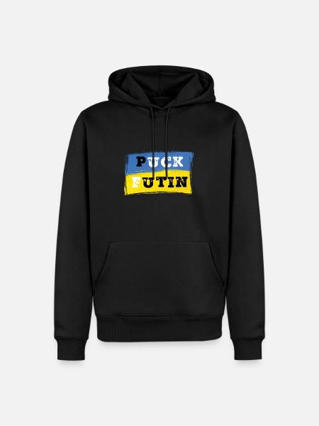 Puck Futin - Ukraine - Men’s Premium Organic Hoodie - black