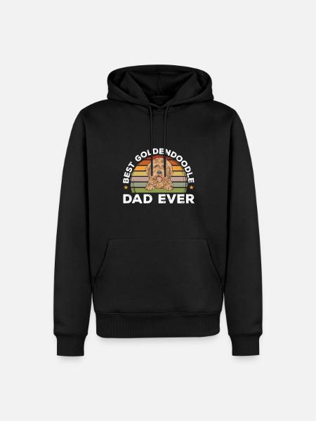 Goldendoodle Doodle Dog - Men’s Premium Organic Hoodie - black