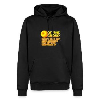 Mars Of The Group - Men’s Premium Organic Hoodie - black - Front - Nico (187cm)