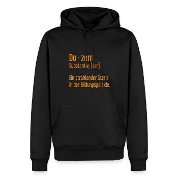 Dozent Dozenten Schule Pädagoge Unterricht - Männer Premium Bio Hoodie - Schwarz - Vorne - Nico (187cm)