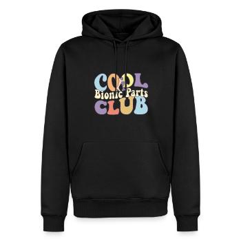 Cool Bionic Parts Club Aftermarket Parts Recovery - Männer Premium Bio Hoodie - Schwarz - Vorne - Nico (187cm)