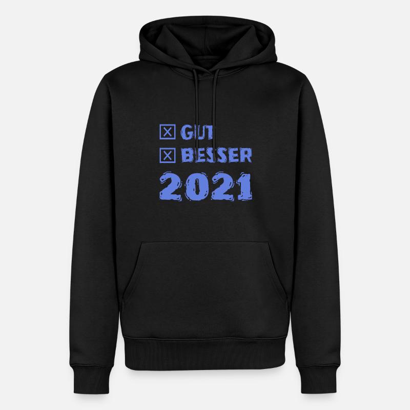 Besser 2021 - Männer Premium Bio Hoodie - Schwarz