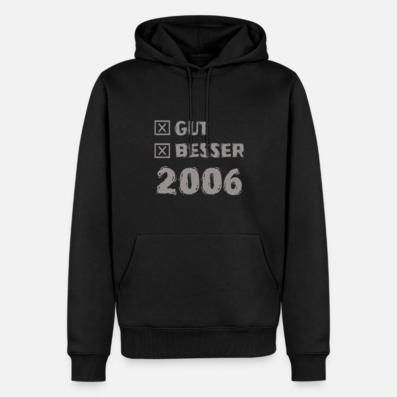 Besser 2006 - Männer Premium Bio Hoodie - Schwarz