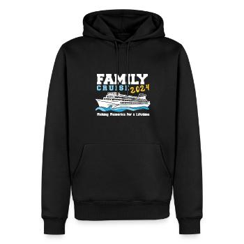 Family Cruise 2024 Cruising Tour Voyage Matching - Männer Premium Bio Hoodie - Schwarz - Vorne - Nico (187cm)