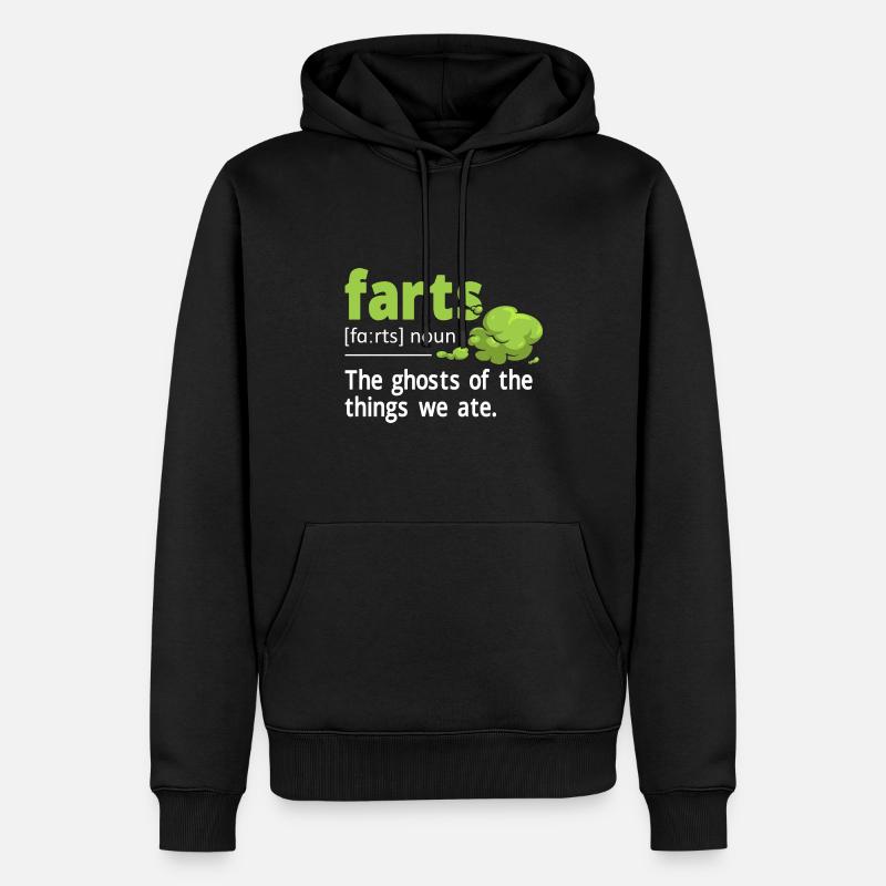 pet pète pète pète - Sweat à capuche Premium bio Homme - noir