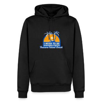 I Need To Be Seahabilitated Treasure Island Beach - Männer Premium Bio Hoodie - Schwarz - Vorne - Nico (187cm)