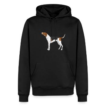 Arboriculture Walker Coonhound - Sweat à capuche Premium bio Homme - noir - Devant - Nico (187cm)