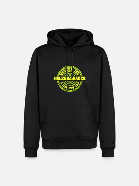 Geschenk für Holzbildhauer - Männer Premium Bio Hoodie - Schwarz