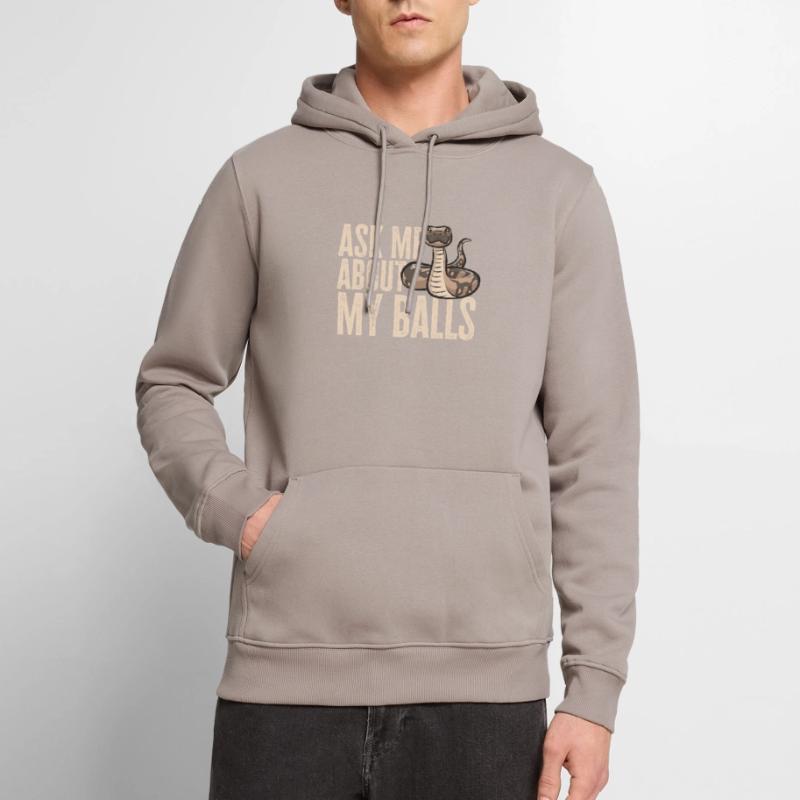 Ball Python Schlange Königspython Männer Premium Bio Hoodie