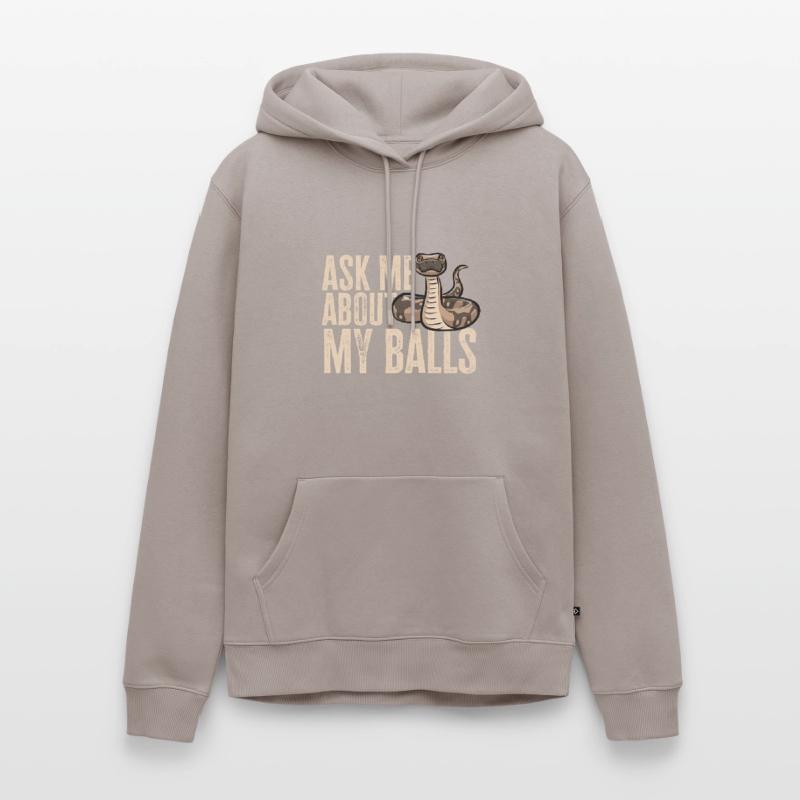 Ball Python Schlange Königspython Männer Premium Bio Hoodie