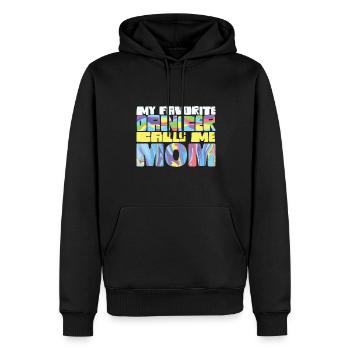 My Favorite Dancer Calls Me Mom Proud Dance Mother - Männer Premium Bio Hoodie - Schwarz - Vorne - Nico (187cm)