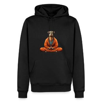 Yogi Camel - Men’s Premium Organic Hoodie - black - Front - Nico (187cm)