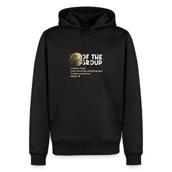 Moon Of The Group - Men’s Premium Organic Hoodie - black - Front - Nico (187cm)