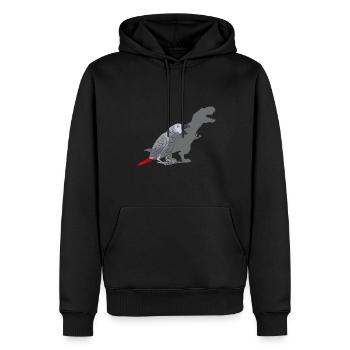 Graupapagei Perroquet gris d’Afrique Papagei - Sweat à capuche Premium bio Homme - noir - Devant - Nico (187cm)