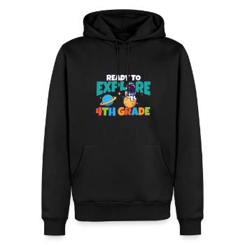 First Day Of School Day Ready to Explore 4th - Männer Premium Bio Hoodie - Schwarz - Vorne - Nico (187cm)