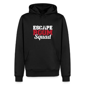 Mystery Challenge Cool Group Escape Room Squad - Männer Premium Bio Hoodie - Schwarz - Vorne - Nico (187cm)