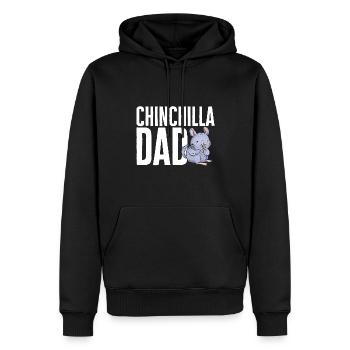Chinchilla - Männer Premium Bio Hoodie - Schwarz - Vorne - Nico (187cm)