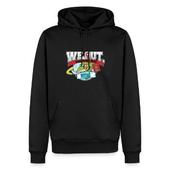 Nous voyageons à la Barbade en famille assortie - Sweat à capuche Premium bio Homme - noir - Devant - Nico (187cm)