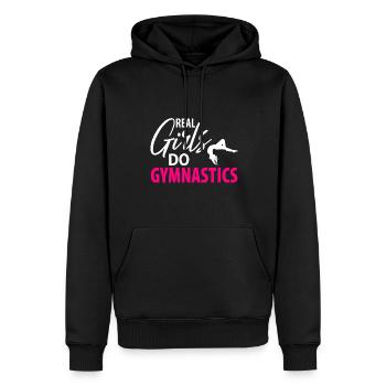 Gymnaste Handstand gymnastique gymnastique Femmes Femmes - Sweat à capuche Premium bio Homme - noir - Devant - Nico (187cm)