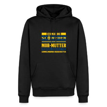 Ich Mag Die Schweden Mor-Mutter Mormor-Großmutter - Männer Premium Bio Hoodie - Schwarz - Vorne - Nico (187cm)