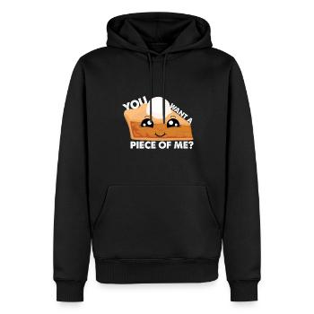 Kawaii Pumpkin Pie Lovers vous voulez un morceau - Sweat à capuche Premium bio Homme - noir - Devant - Nico (187cm)