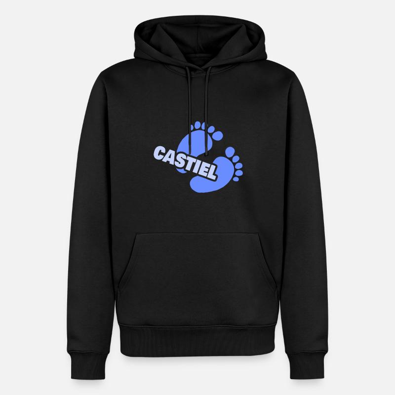 Empreinte Bébé Naissance Castiel - Sweat à capuche Premium bio Homme - noir