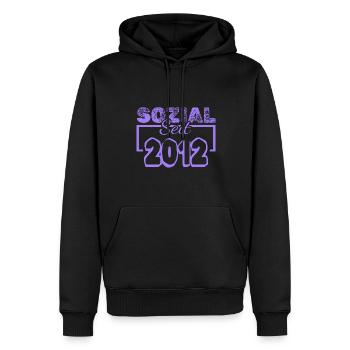 Sozialarbeiter 2012 - Männer Premium Bio Hoodie - Schwarz - Vorne - Nico (187cm)