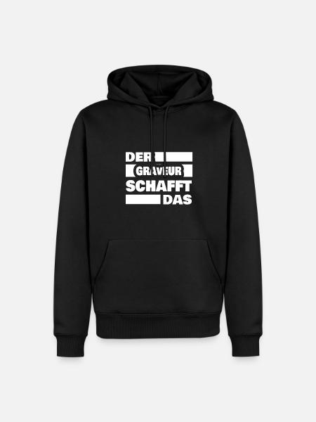 Geschenk für Graveur - Männer Premium Bio Hoodie - Schwarz