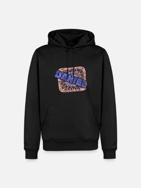 Daniel - Sweat à capuche Premium bio Homme - noir